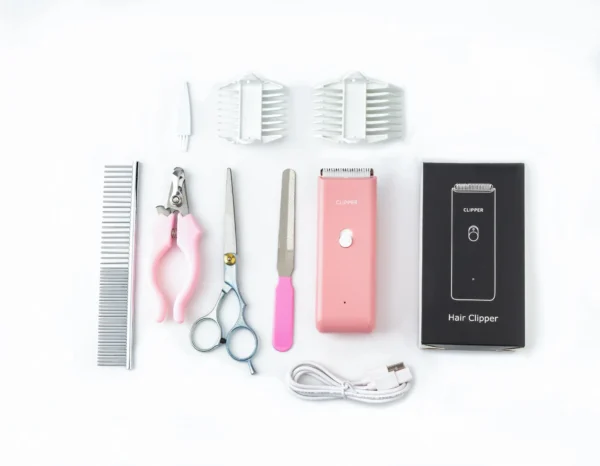 Pet Marshalls 5-in-1 Pet Hair Grooming Kit | Perfect for Dogs & Cats, Low Noise, Waterproof