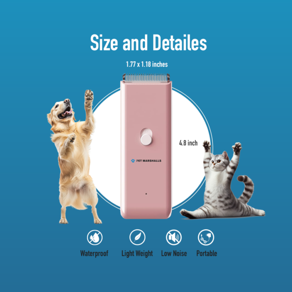 Pet hair Clipper Product Size