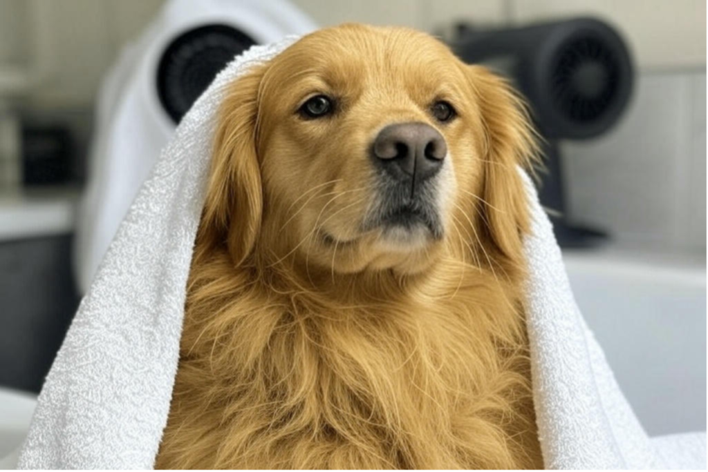 Dog Drying Process
